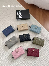 Chanel caviar leather wallet-5794  