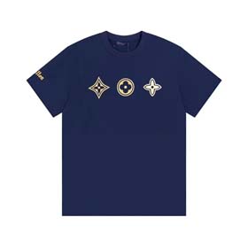 Louis Vuitton pure cotton loose summer versatile printed couple LV T-shirt（23 styles)-1813  